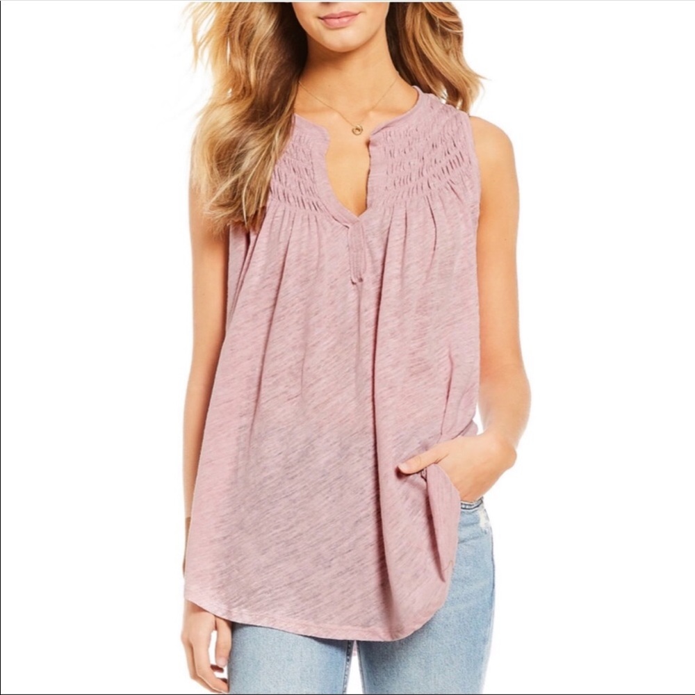 NWT! Free People New to Town Tank in cloud pink